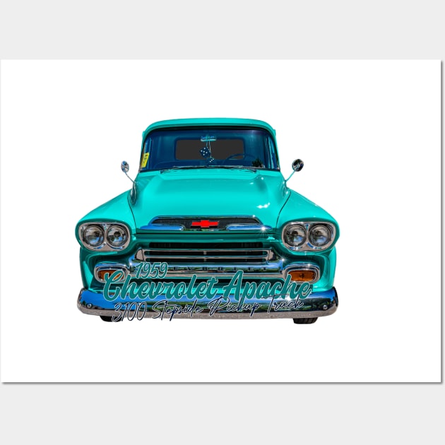 1959 Chevrolet Apache 3100 Stepside PIckup Truck Wall Art by Gestalt Imagery